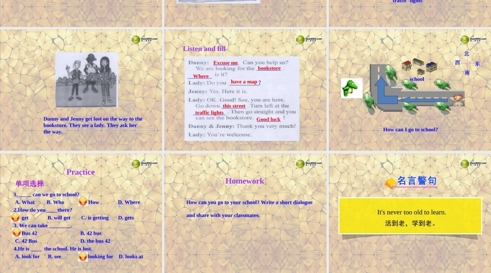 冀教初中英语七上《Lesson 31 Let's Go to the Bookstore!》PPT课件 (2).ppt