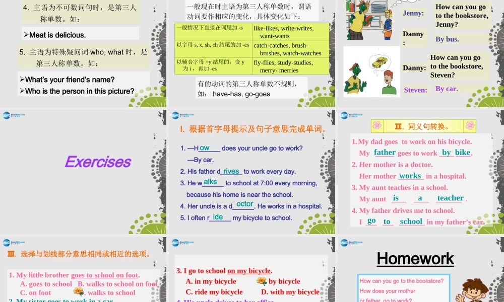冀教初中英语七上《Lesson 31 Let's Go to the Bookstore!》PPT课件 (3).ppt