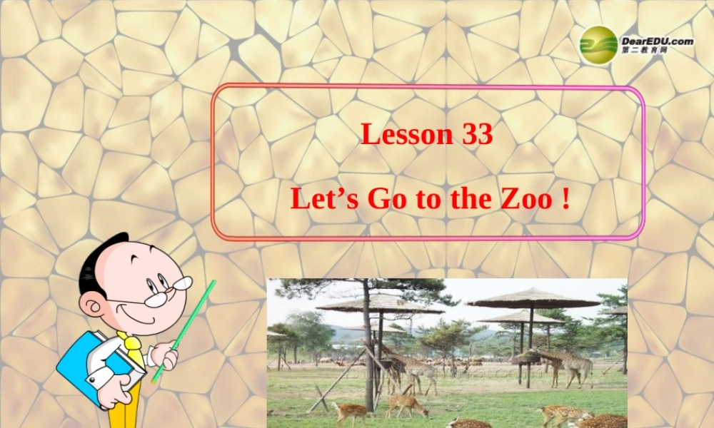 冀教初中英语七上《Lesson 33 Let's Go to the Zoo!》PPT课件 (2).ppt