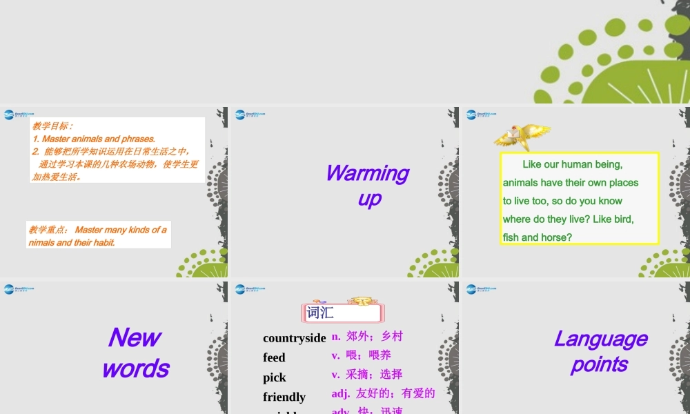 冀教初中英语七上《Lesson 34 On the Farm》PPT课件 (3).ppt