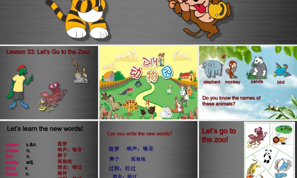 冀教初中英语七上《Lesson 33 Let's Go to the Zoo!》PPT课件 (4).ppt