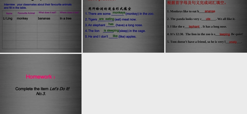 冀教初中英语七上《Lesson 33 Let's Go to the Zoo!》PPT课件 (4).ppt