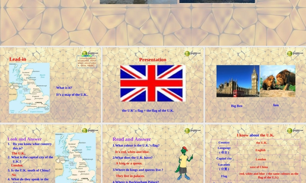 冀教初中英语七上《Lesson 47 The U.K. and Australia》PPT课件 (1).ppt