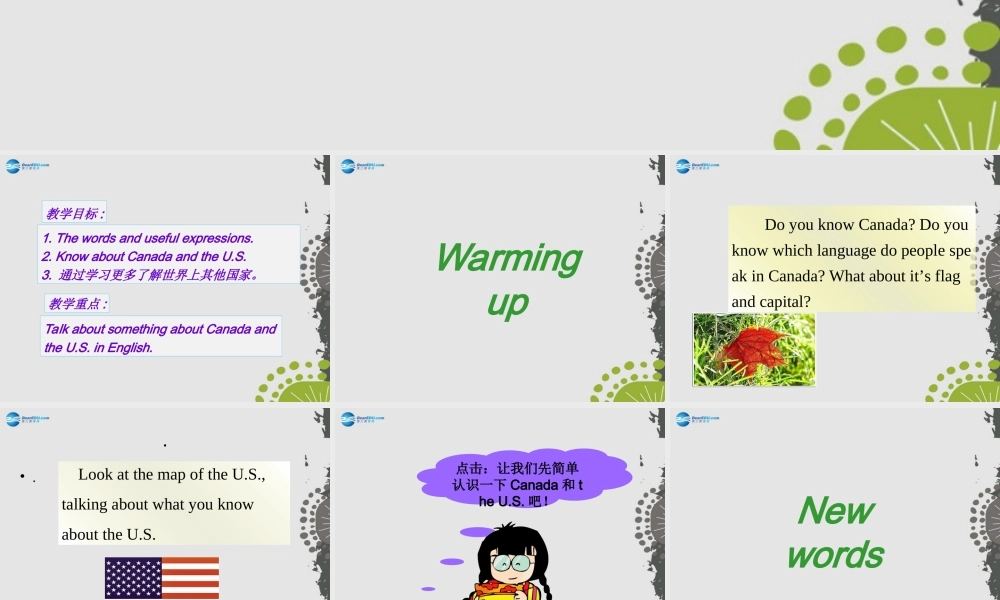 冀教初中英语七上《Lesson 46 Canada and the U.S.》PPT课件 (2).ppt