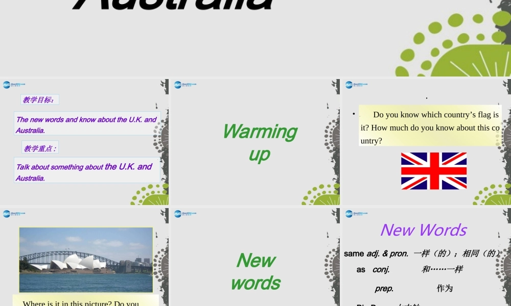 冀教初中英语七上《Lesson 47 The U.K. and Australia》PPT课件 (2).ppt