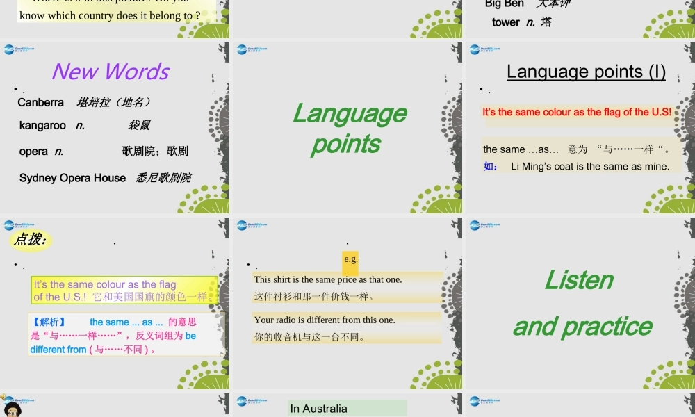 冀教初中英语七上《Lesson 47 The U.K. and Australia》PPT课件 (2).ppt