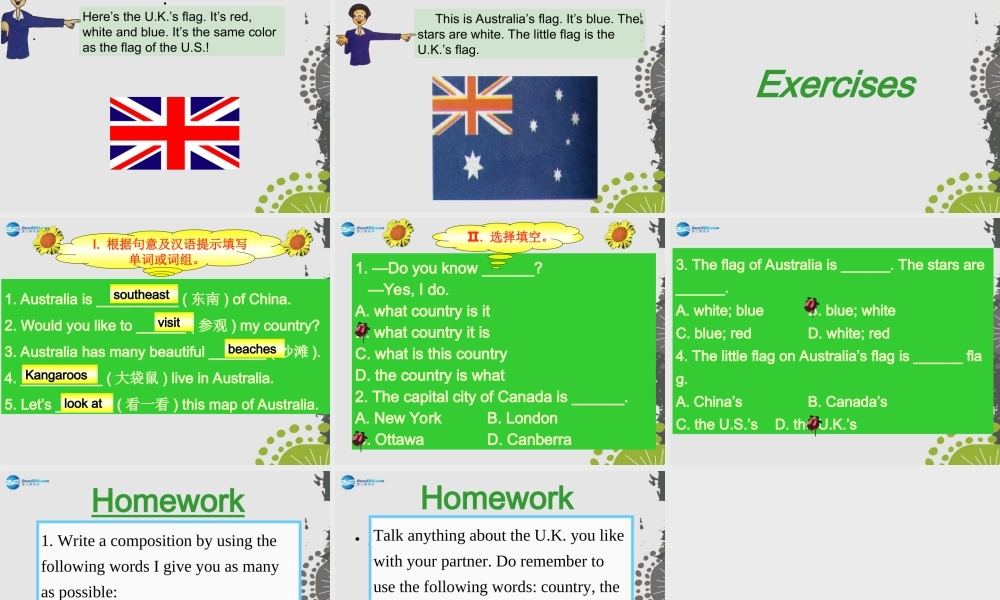 冀教初中英语七上《Lesson 47 The U.K. and Australia》PPT课件 (2).ppt