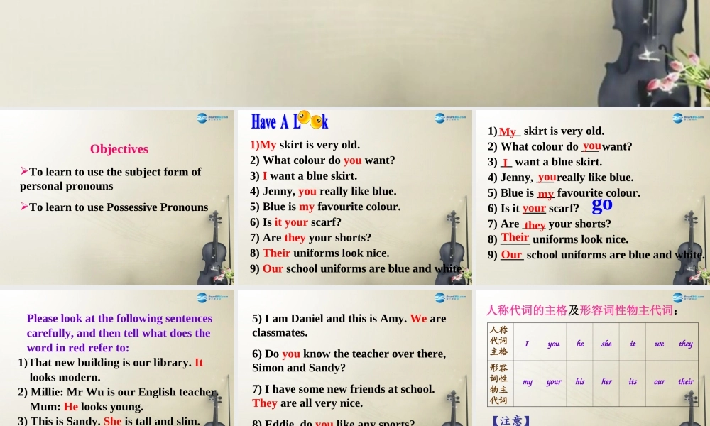 冀教初中英语七上《Unit 2 Colours and Clothes》PPT课件 (2).ppt