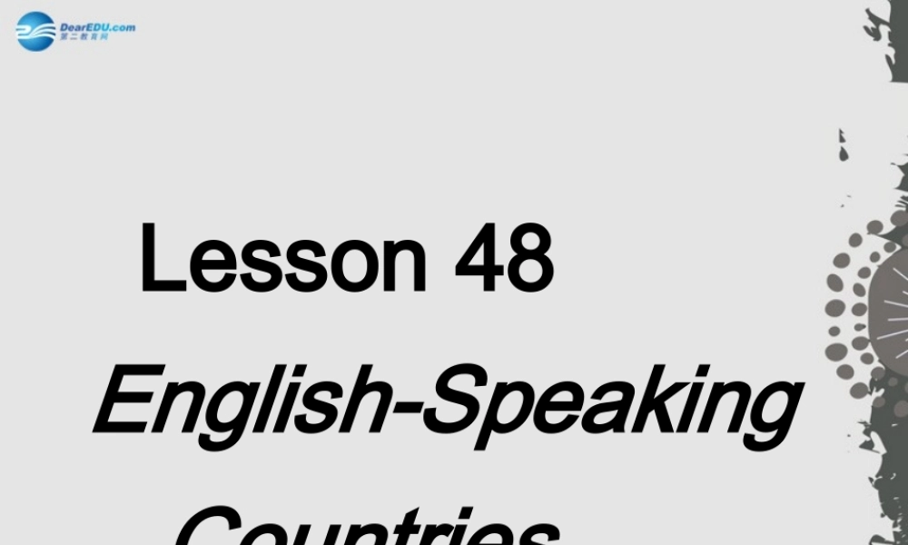 冀教初中英语七上《Lesson 48 English-Speaking Countries》PPT课件 (2).ppt