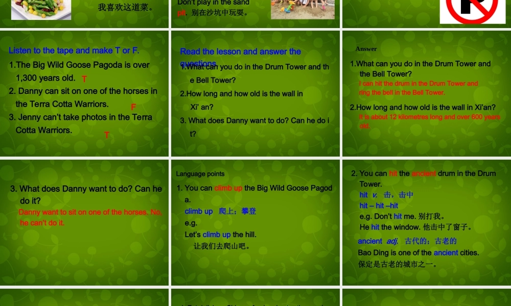 冀教初中英语七下《Lesson 3 A Visit to Xi'an》PPT课件 (3).ppt