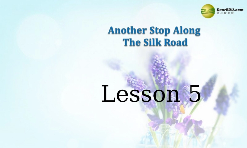 冀教初中英语七下《Lesson 5 Another Stop along the Silk Road》PPT课件 (1).ppt
