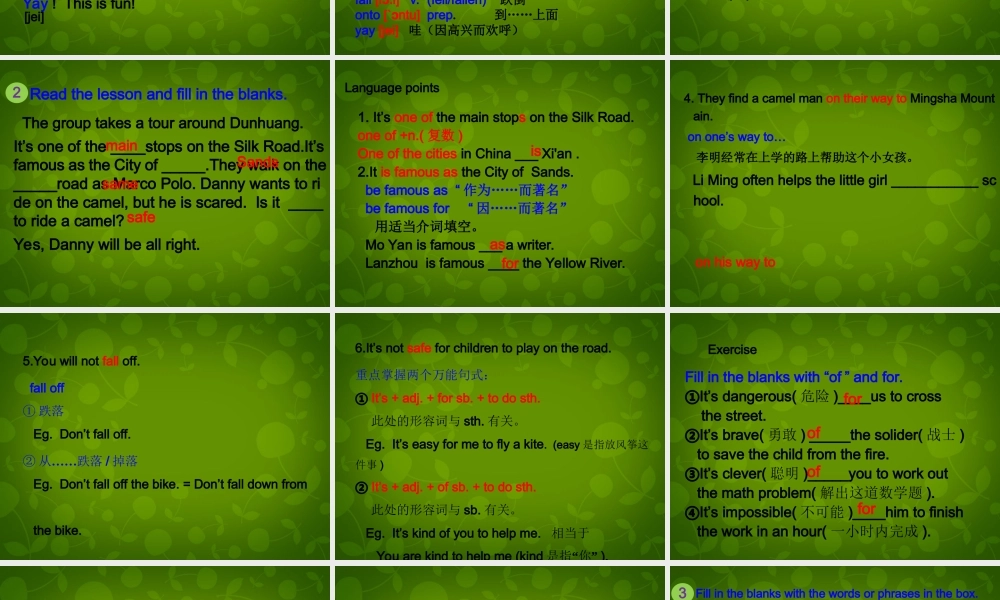 冀教初中英语七下《Lesson 5 Another Stop along the Silk Road》PPT课件 (3).ppt