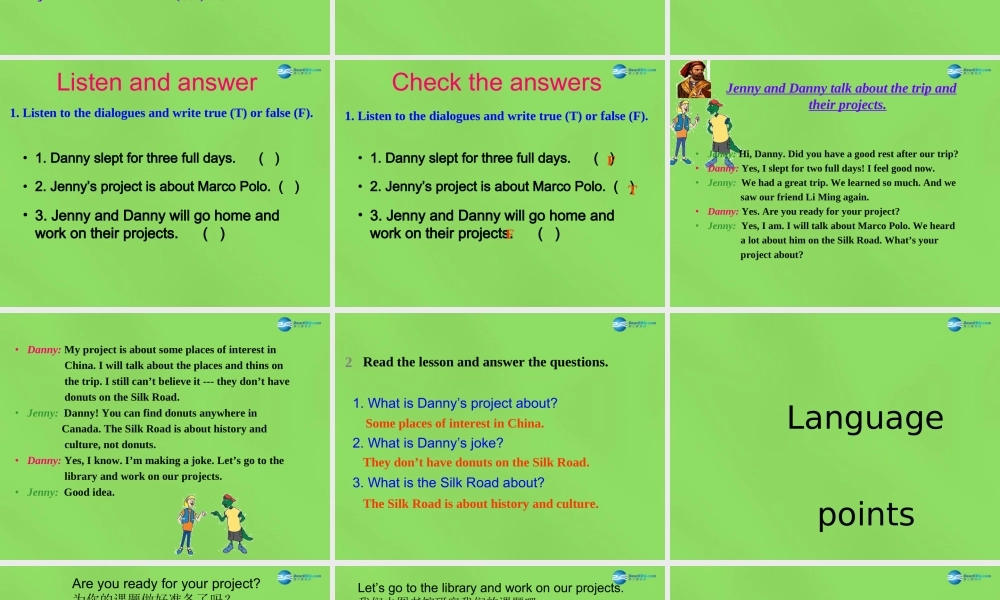 冀教初中英语七下《Lesson 7 What's Your Project about》PPT课件 (2).ppt