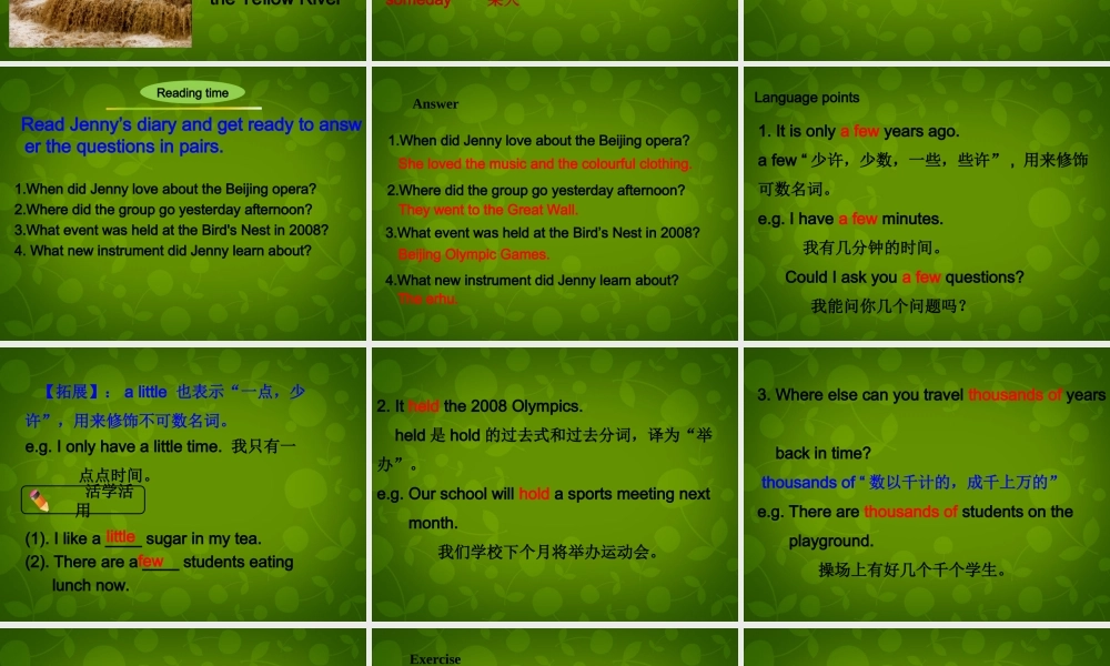 冀教初中英语七下《Lesson 6 Jenny's Diary》PPT课件 (3).ppt