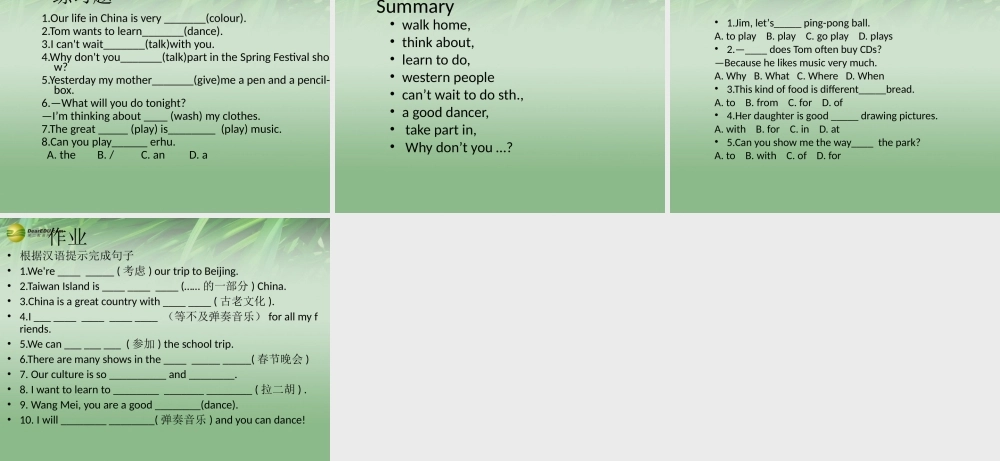 冀教初中英语七下《Lesson 10 Music and Dance》PPT课件 (3).ppt