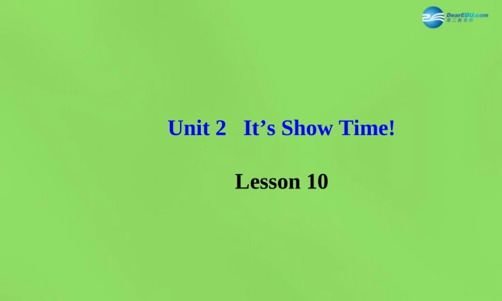 冀教初中英语七下《Lesson 10 Music and Dance》PPT课件.ppt
