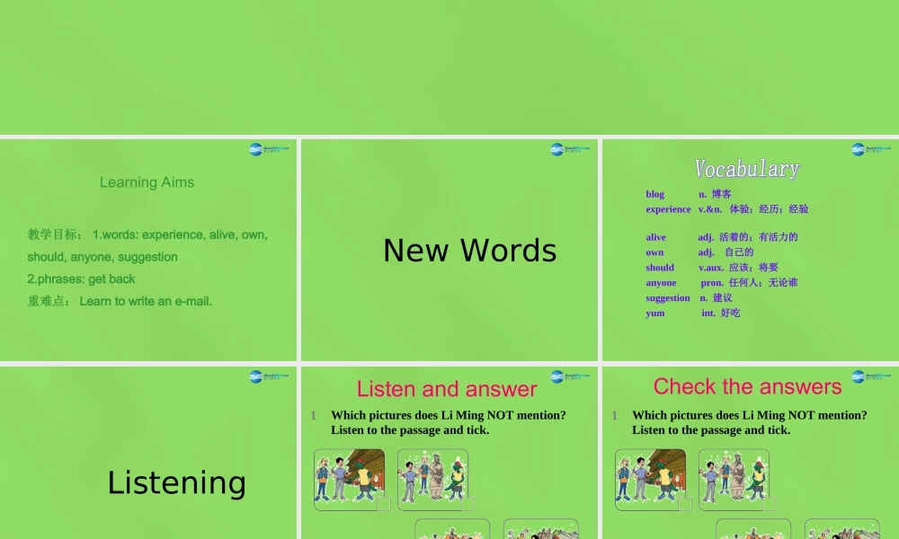 冀教初中英语七下《Lesson 12 A Blog about the Silk Road》PPT课件 (2).ppt