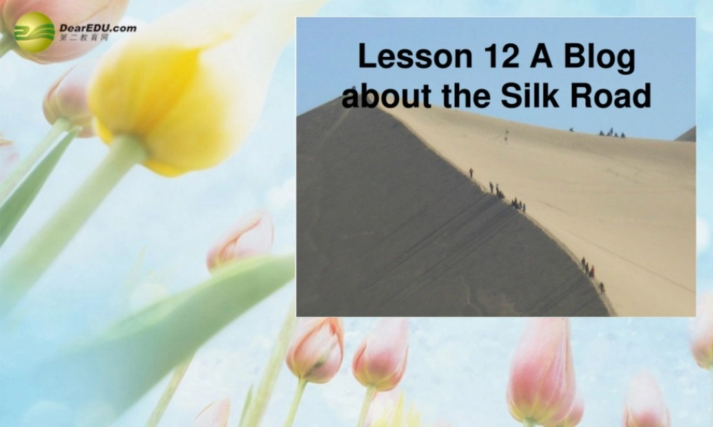 冀教初中英语七下《Lesson 12 A Blog about the Silk Road》PPT课件 (1).ppt