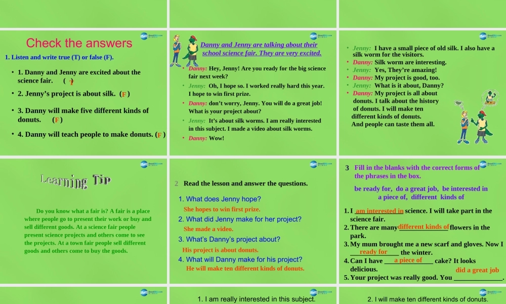 冀教初中英语七下《Lesson 17 School Science Fair》PPT课件 (2).ppt