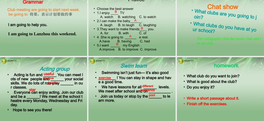 冀教初中英语七下《Lesson 20 Join Our Club!》PPT课件 (1).ppt