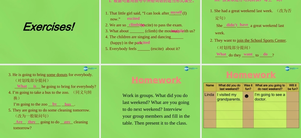 冀教初中英语七下《Lesson 24 How was Your Weekend》PPT课件 (2).ppt