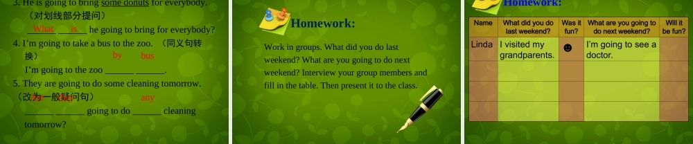 冀教初中英语七下《Lesson 24 How was Your Weekend》PPT课件 (3).ppt