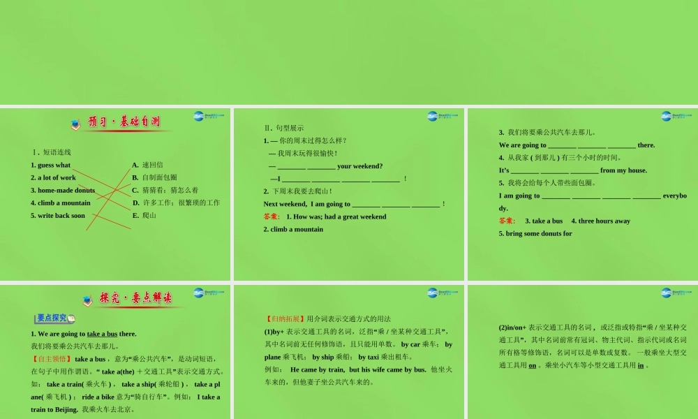 冀教初中英语七下《Lesson 24 How was Your Weekend》PPT课件.ppt