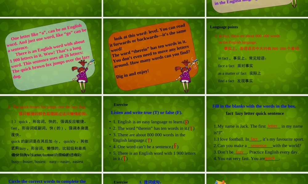 冀教初中英语七下《Lesson 27 Amazing English》PPT课件 (1).ppt