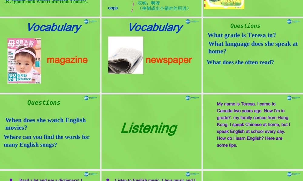 冀教初中英语七下《Lesson 28 How Do I Learn English》PPT课件 (4).ppt