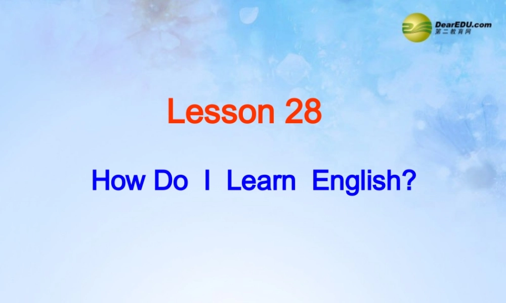 冀教初中英语七下《Lesson 28 How Do I Learn English》PPT课件 (5).ppt