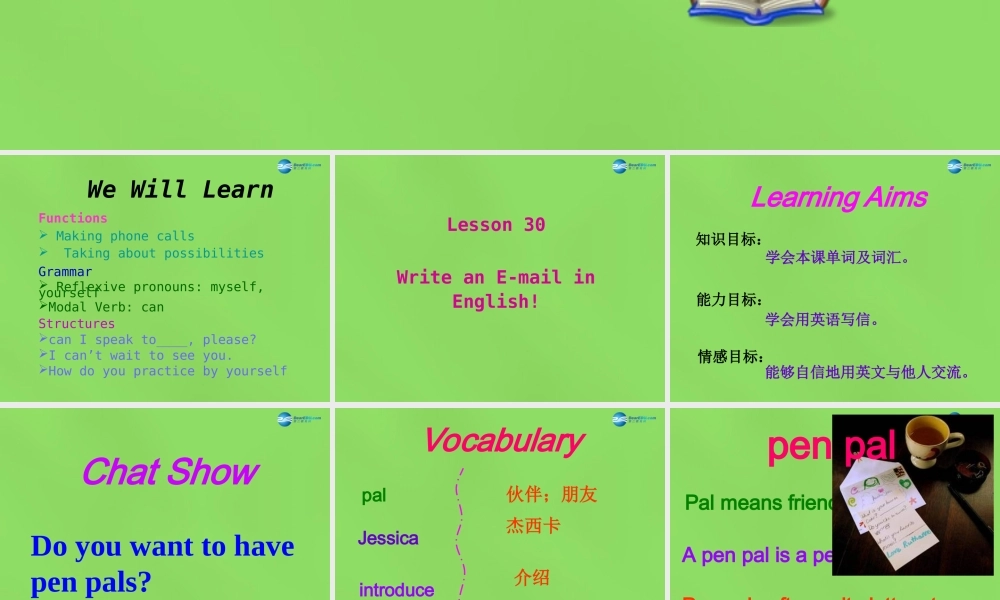 冀教初中英语七下《Lesson 30 Writing an E-mail in English》PPT课件 (4).ppt