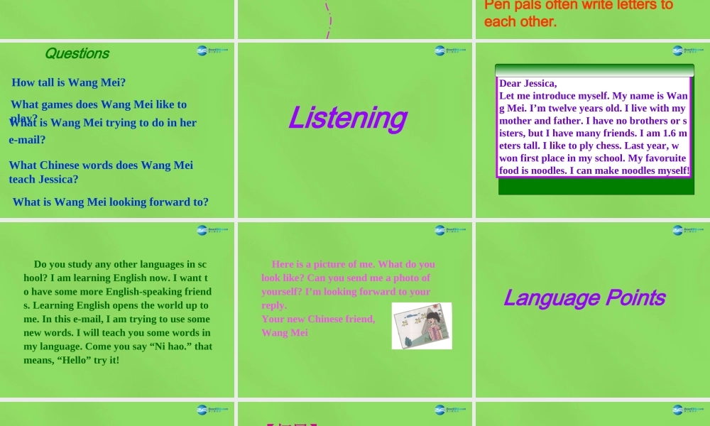 冀教初中英语七下《Lesson 30 Writing an E-mail in English》PPT课件 (4).ppt