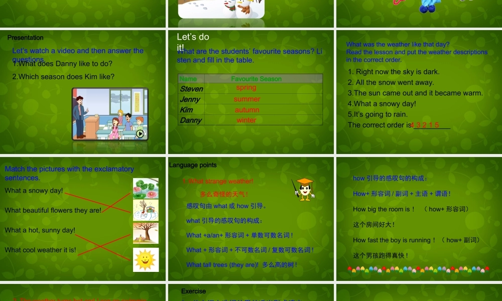 冀教初中英语七下《Lesson 31 What Strange Weather!》PPT课件 (5).ppt