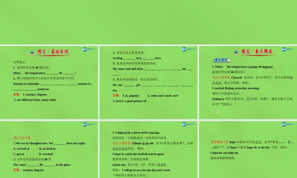 冀教初中英语七下《Lesson 35 Surfing in Sydney》PPT课件 (1).ppt