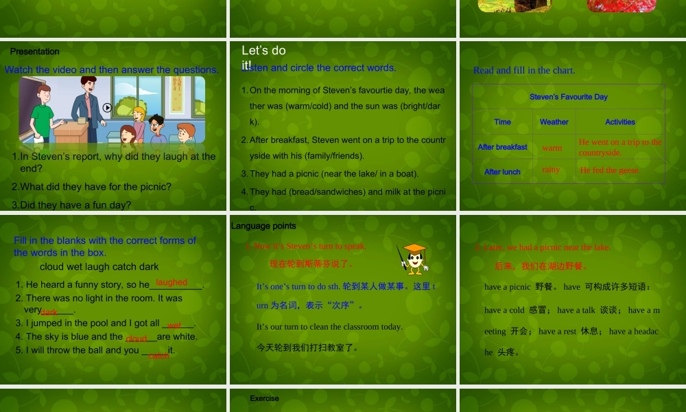 冀教初中英语七下《Lesson 34 Steven's Report》PPT课件 (5).ppt