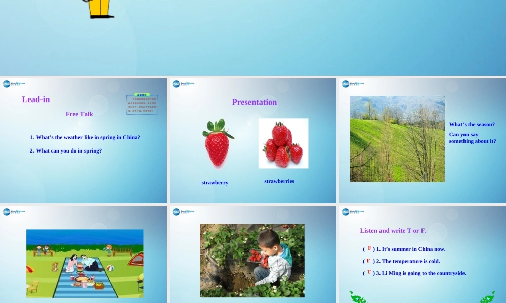 冀教初中英语七下《Lesson 36 Spring in China》PPT课件 (3).ppt