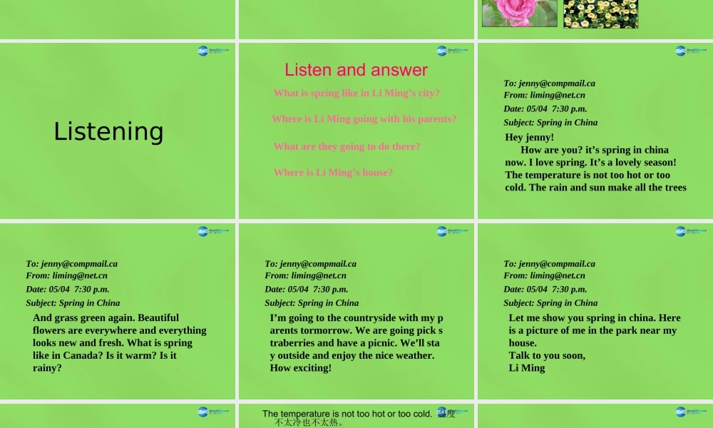冀教初中英语七下《Lesson 36 Spring in China》PPT课件 (4).ppt