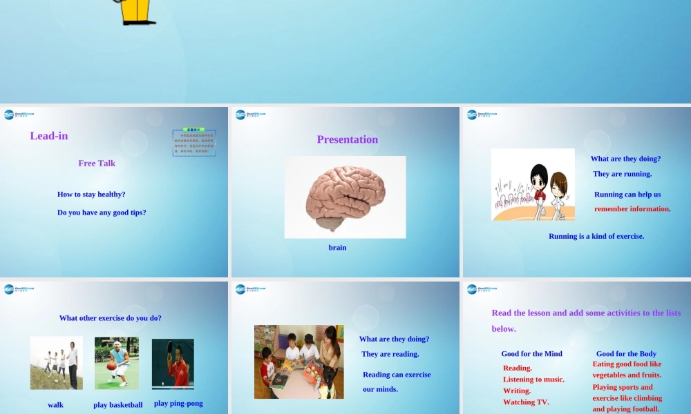 冀教初中英语七下《Lesson 38 Stay Healthy!》PPT课件 (3).ppt