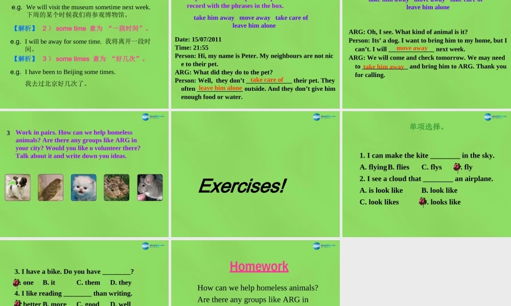 冀教初中英语七下《Lesson 44 Volunteering in Summer》PPT课件 (4).ppt