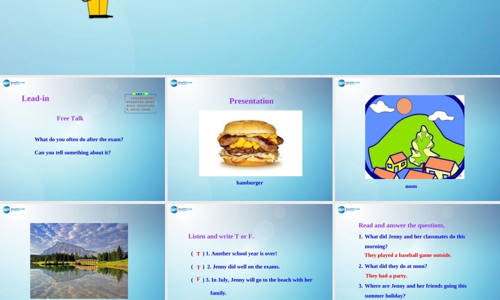 冀教初中英语七下《Lesson 46 Get Ready for Summer Holiday!》PPT课件 (3).ppt