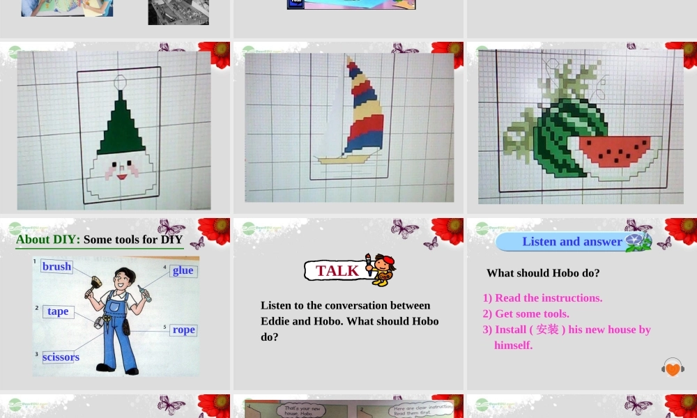 江苏省八年级英语上册 Unit 4 Do it yourself Welcome to the unit课件.ppt
