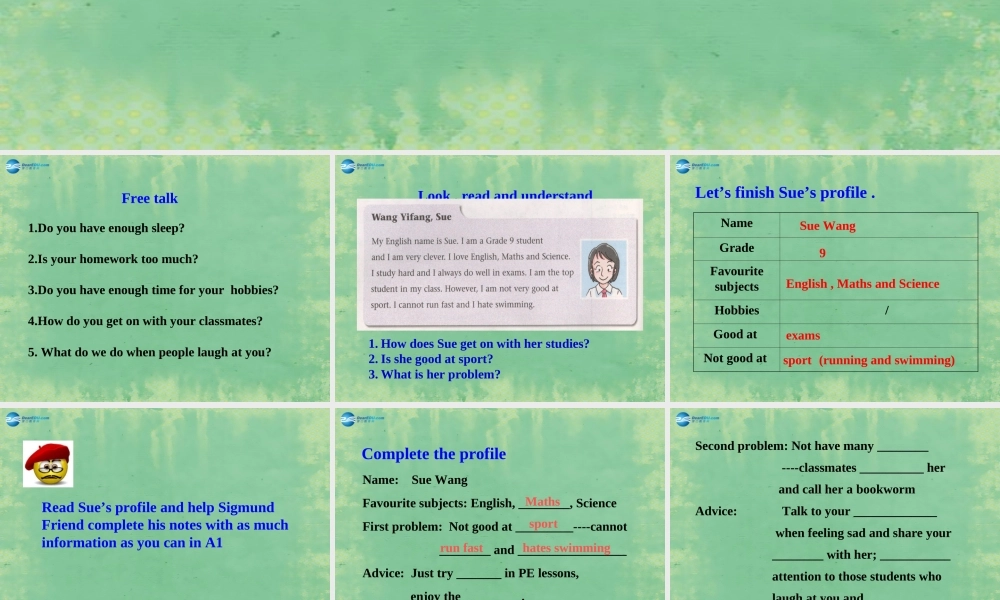 江苏省常州市溧阳市周城初级中学九年级英语上册 Unit 3 Teenage Problems课件1 .ppt