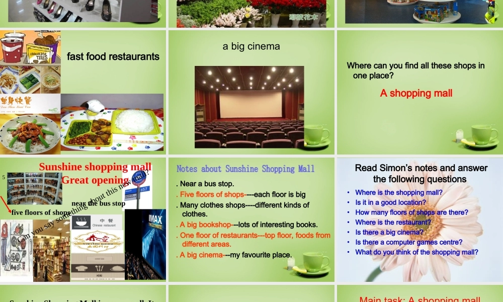 江苏省常州市潞城中学七年级英语上册 Unit 7 Shopping Task课件 .ppt