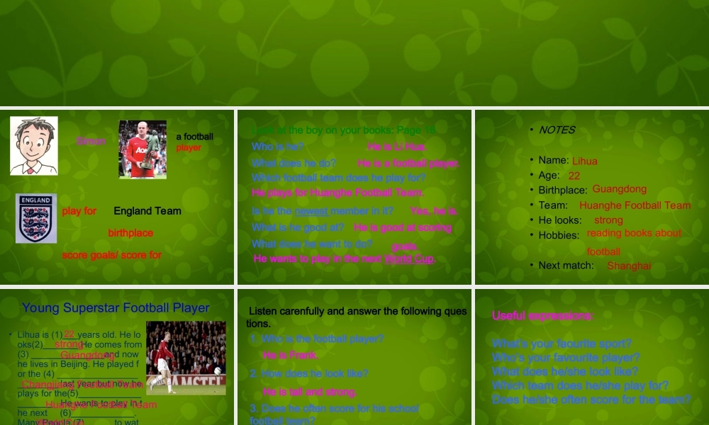 江苏省常州市新北区实验学校七年级英语上册 Unit 1 This is me integrated skill课件 .ppt