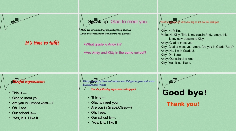 江苏省常州市新北区实验学校七年级英语上册《Unit 1 This is me》（integrated skils）课件 .ppt