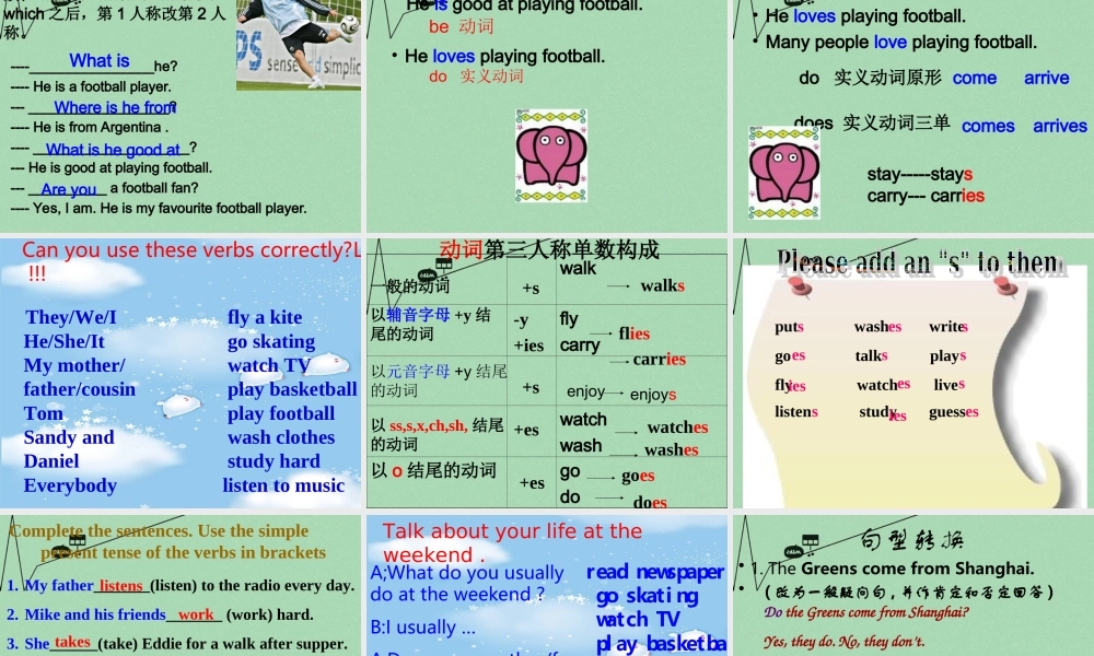 江苏省常州市新北区实验学校七年级英语上册《Unit 1 This is me》（Grammar）课件 .ppt