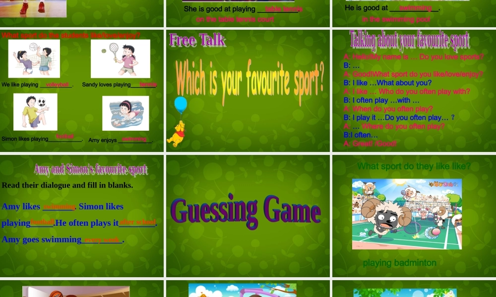 江苏省常州市新北区实验学校七年级英语上册 Unit 2 Let's play sports welcome课件 .ppt