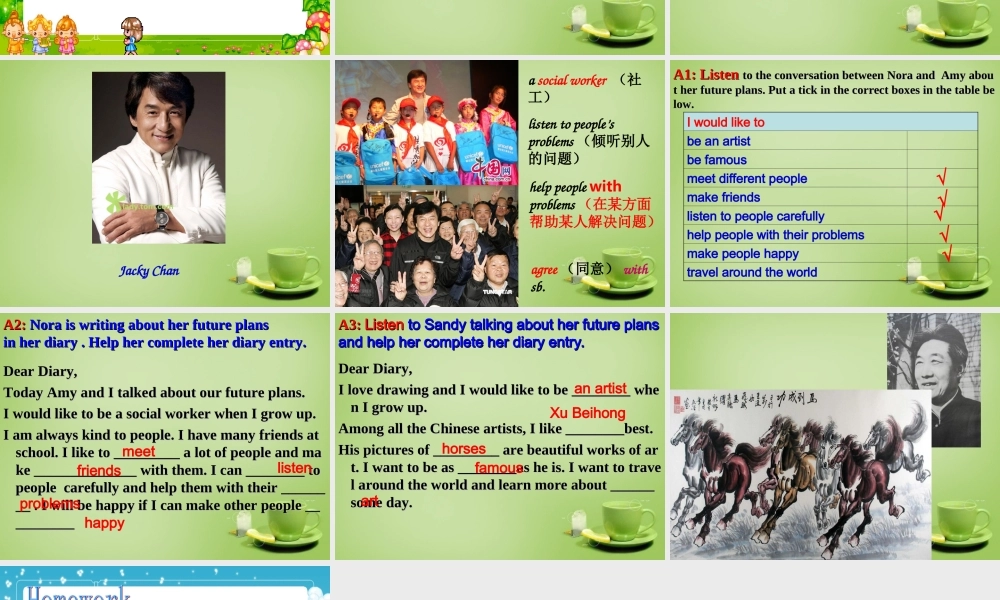 江苏省常州市钟楼实验中学八年级英语上册 Unit 1 Friends Integrated skills 2课件.ppt