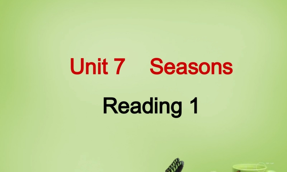 江苏省常州市钟楼实验中学八年级英语上册 Unit 7 Seasons Reading 1课件.ppt