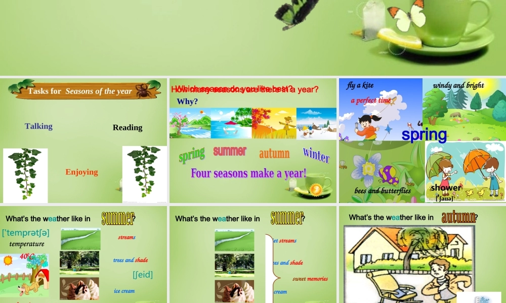 江苏省常州市钟楼实验中学八年级英语上册 Unit 7 Seasons Reading 1课件.ppt